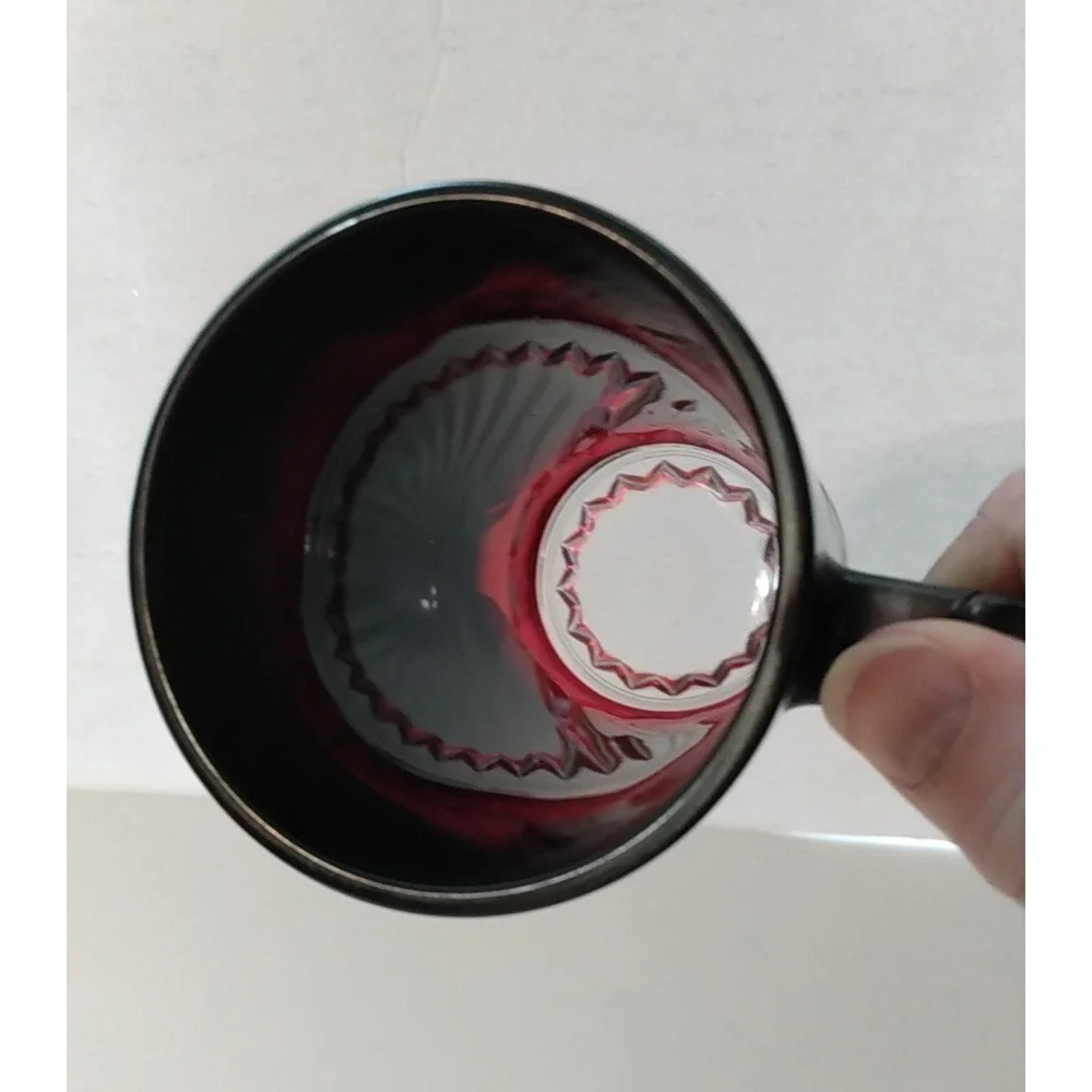 The Walking Dead Daryl Dixon AMC 2014 Black Red Fade Foil Beer Mug Stein 6